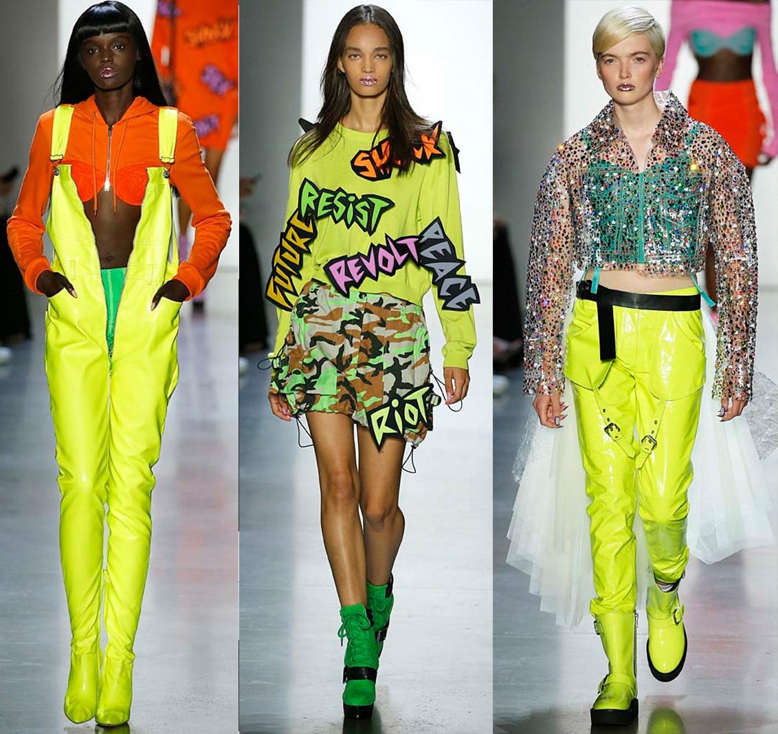 2019 top fashion trends - neon